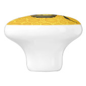 Honeybee Honeycomb Large Bee Apiary Keramische Knop (Zijkant)