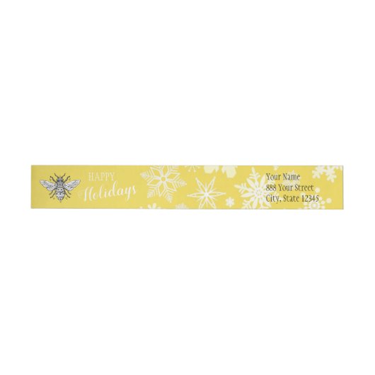 Honeybee Honeycomb Queen Bee | Etiket voor rafelin (Individueel)