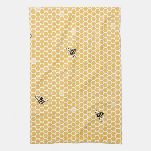 Honeybee keukenhanddoek (Verticaal)