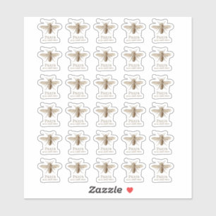 Honeybee met adres in Parijs Sticker