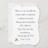 Honeybee Open House Custom Invitation Kamille Kaart (Achterkant)