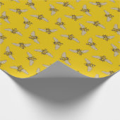Honeybee Pattern Cadeaupapier (Hoek)