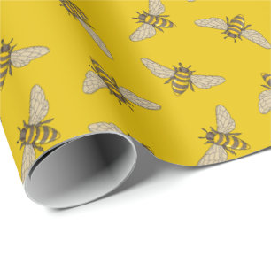Honeybee Pattern Cadeaupapier
