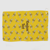 Honeybee Pattern Golf Towel Golfhanddoek (Horizontaal)