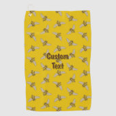 Honeybee Pattern Golf Towel Golfhanddoek (Voorkant)