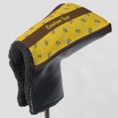 Honeybee Pattern Golfheadcover (3/4 voorkant)
