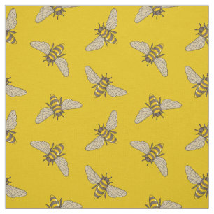 Honeybee Pattern Stof