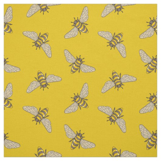Honeybee Pattern Stof (Swatch)