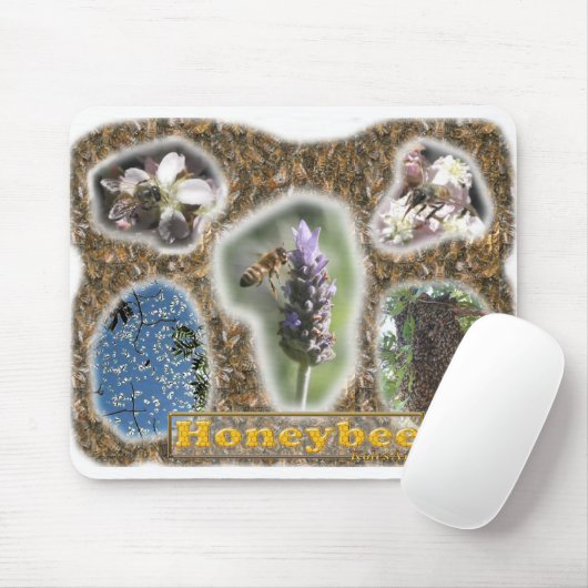 Honeybee Photo Collage Muismat (Met muis)