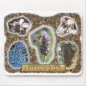 Honeybee Photo Collage Muismat (Voorkant)