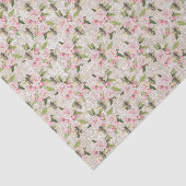 Honeybee Pink Floral Tissuepapier (Detail)