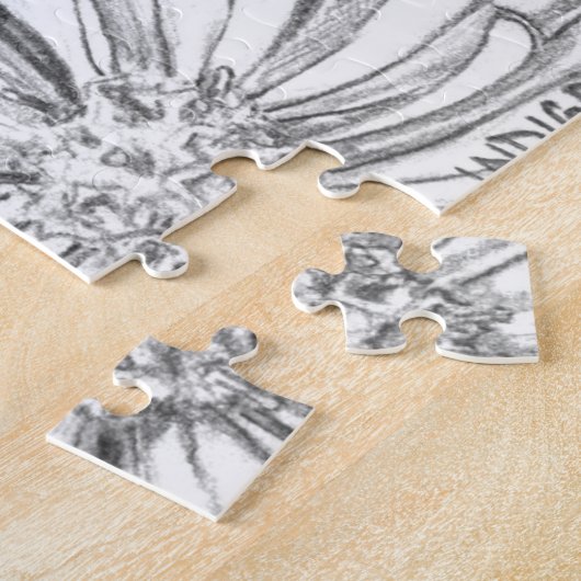 Honeybee Puzzle - gepersonaliseerde ventilatorkuns Legpuzzel (Zijkant)