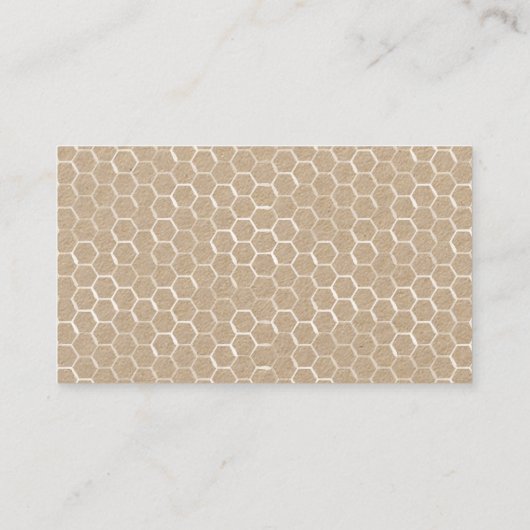 Honeybee Rustic Apiary Visitekaartje (Achterkant)