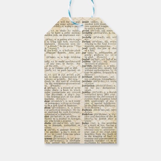  Honeybee Script Scrapbook Cadeaulabel (Achterkant)