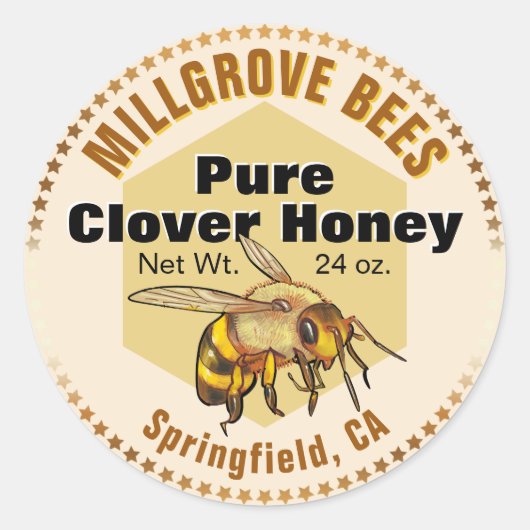 Honeybee Stars geïllustreerd als Stickers van Hone (Voorkant)