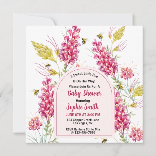 Honeybee, Sweet Little Girl Kaart (Voorkant)