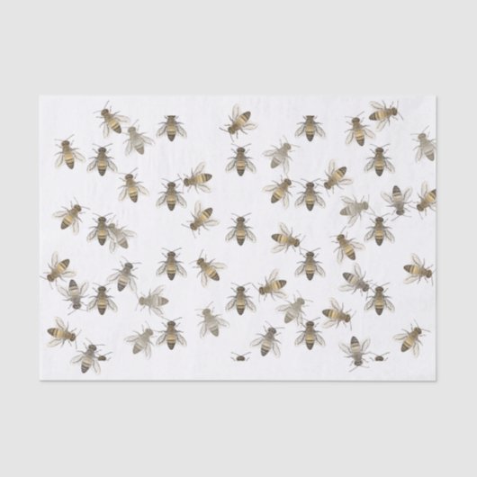Honeybee Tissue Paper Ivory Tissuepapier (Voorkant)