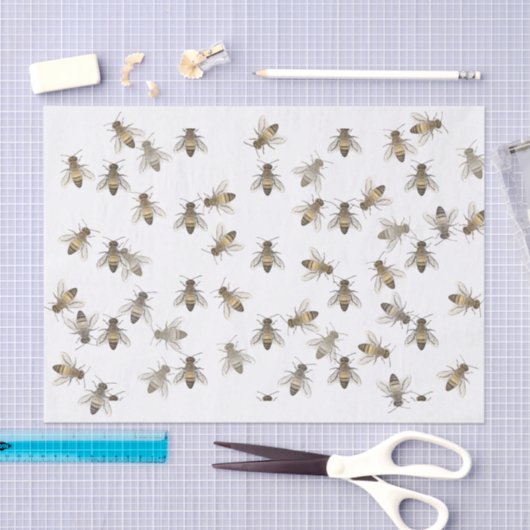Honeybee Tissue Paper Ivory Tissuepapier (Craft)