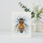 Honeybee – Watercolor Guardian Briefkaart (Staand voorkant)