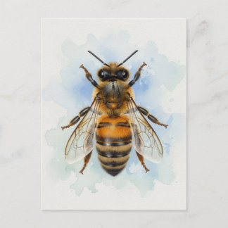 Honeybee – Watercolor Guardian Briefkaart