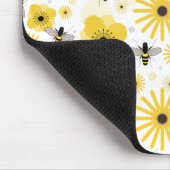 Honeybees Flowers & Polka Dots Mousepad Muismat (Hoek)