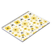 Honeybees Flowers & Polka Dots Notebook Notitieboek (Linkerzijde)