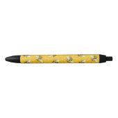 Honeybees Honeycomb Bumble Bee Hive Pattern Zwarte Inkt Pen (Voorkant)
