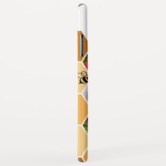 Honeycomb 7 Foto Collage Bee Happy Case-Mate iPhone Case (Achterkant/rechts)