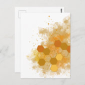 Honeycomb Alcohol Ink Briefkaart (Voorkant / Achterkant)