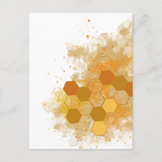Honeycomb Alcohol Ink Briefkaart (Voorkant)