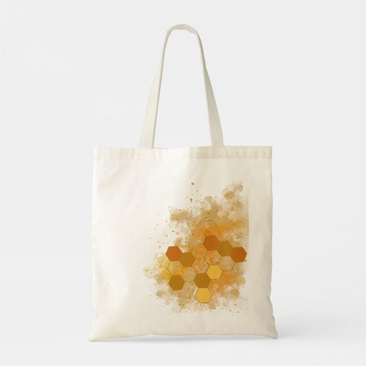 Honeycomb Alcohol Ink Tote Bag (Achterkant)