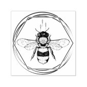 Honeycomb Apiary Skincare Tattoo Art bee Zelfinktende Stempel (Design)