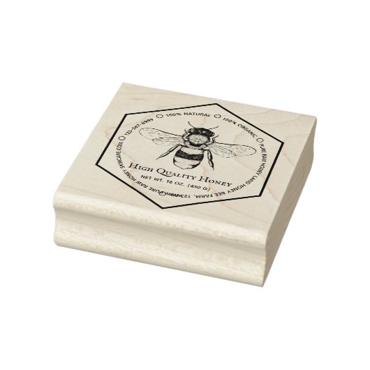 Honeycomb Apiary Skincare Tattoo Rubberstempel (Stempel)