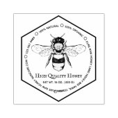 Honeycomb Apiary Skincare Tattoo Rubberstempel (Afrduk)
