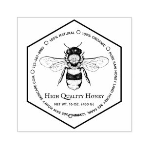 Honeycomb Apiary Skincare Tattoo Rubberstempel