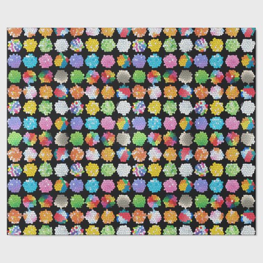 Honeycomb Beachballen Cadeaupapier (Zoom)