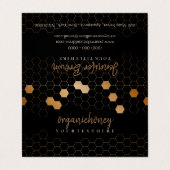 Honeycomb Bee Apiary Visitekaartje (Buitenkant ongevouwen)