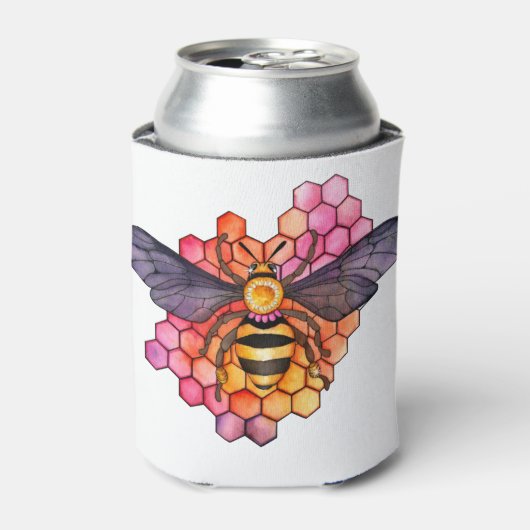 Honeycomb Bee Blikjeskoeler (Blikje Voorkant)