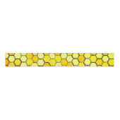 Honeycomb Bee Geëerd Grosgrain Lint (Voorkant)