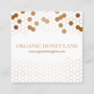 Honeycomb Bee keeper Apiarist Vierkante Visitekaartje