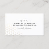 Honeycomb Bee Keeper Visitekaartje (Achterkant)