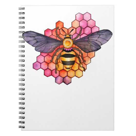 Honeycomb Bee Notitieboek (Voorkant)