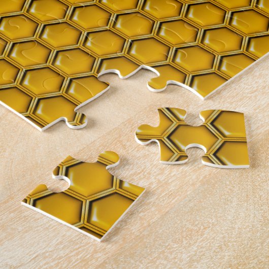 Honeycomb Bee Pattern Legpuzzel (Zijkant)