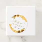Honeycomb Bee Summer Baby shower Dank u Bedankjes Labels (In situ)