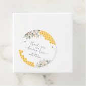 Honeycomb Bee Summer Baby shower Dank u Bedankjes Labels (In situ)
