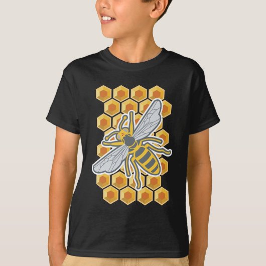 Honeycomb Bee T-shirt (Voorkant)