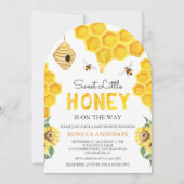 Honeycomb Beehive Sweet Honey Bee Baby Shower Kaart (Voorkant)
