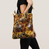 Honeycomb bijen tote bag (Dichtbij)