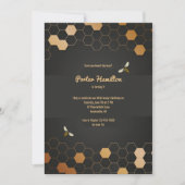 Honeycomb Birthday Party Invitations Kaart (Voorkant)