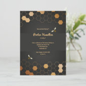 Honeycomb Birthday Party Invitations Kaart (Staand voorkant)